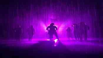 Purple rain is like a shower of light